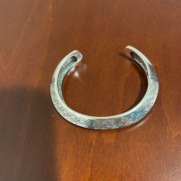 Amazing Kenneth Johnson Sterling Silver & Copper Cuff Bracelet - Picture 7 of 12